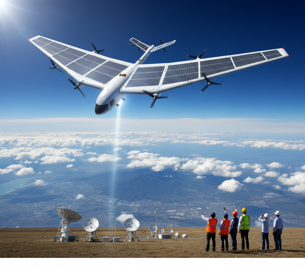 Plataforma solar de alta altitude promete internet mais rápido