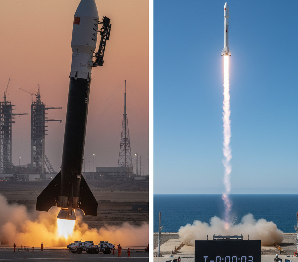 China avança para pouso de boosters enquanto Rocket Lab bate recorde de resposta