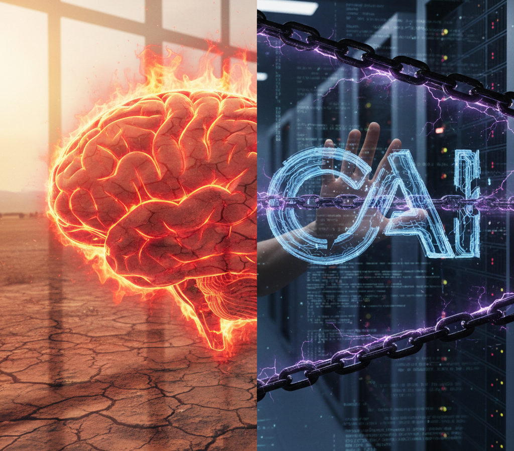 Ondas de calor ameaçam o cérebro e a OpenAI enfrenta restrições inéditas