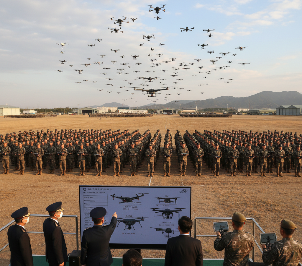 Coreia do Sul quer transformar 500 mil soldados em operadores de drones